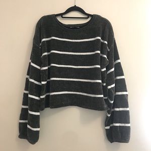 Green Striped Sweater